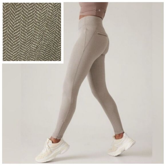 Athleta Delancey Herringbone Tight in Light Asphalt - XS - Picture 1 of 8